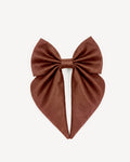 Satin Harness Bow - Cocoa