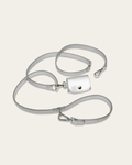 Shine Multiway Metallic Leather Leash & Poop Bag Pouch