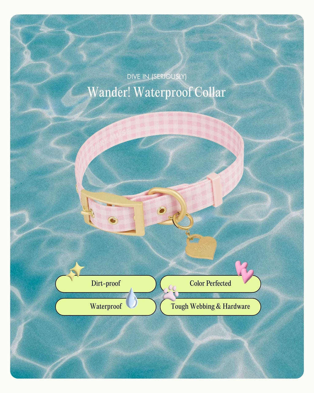 Wander! Collar 2.0 - Blossom Gingham