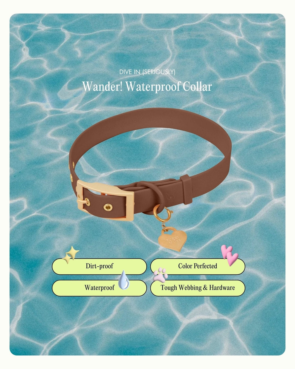 Wander! Collar 2.0 - Cocoa