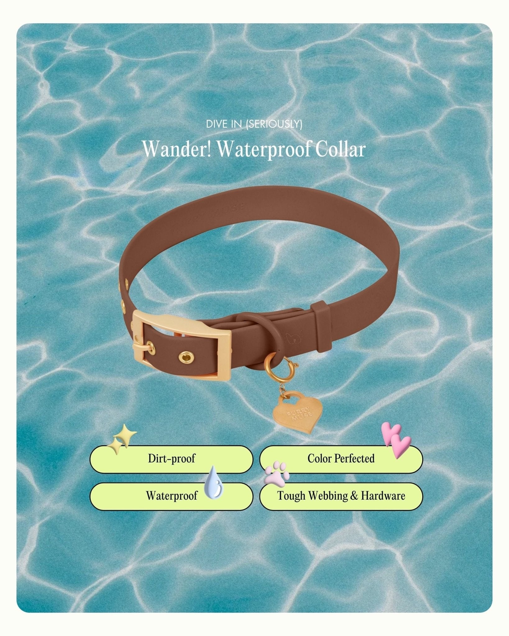 Wander! Collar 2.0 - Cocoa
