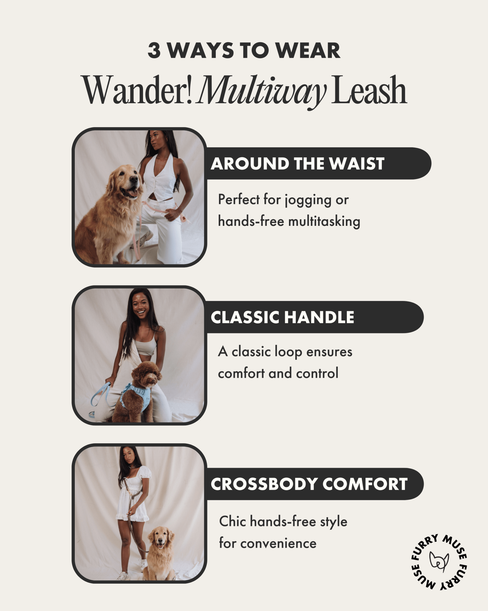 Wander! Multiway Leash - Blossom